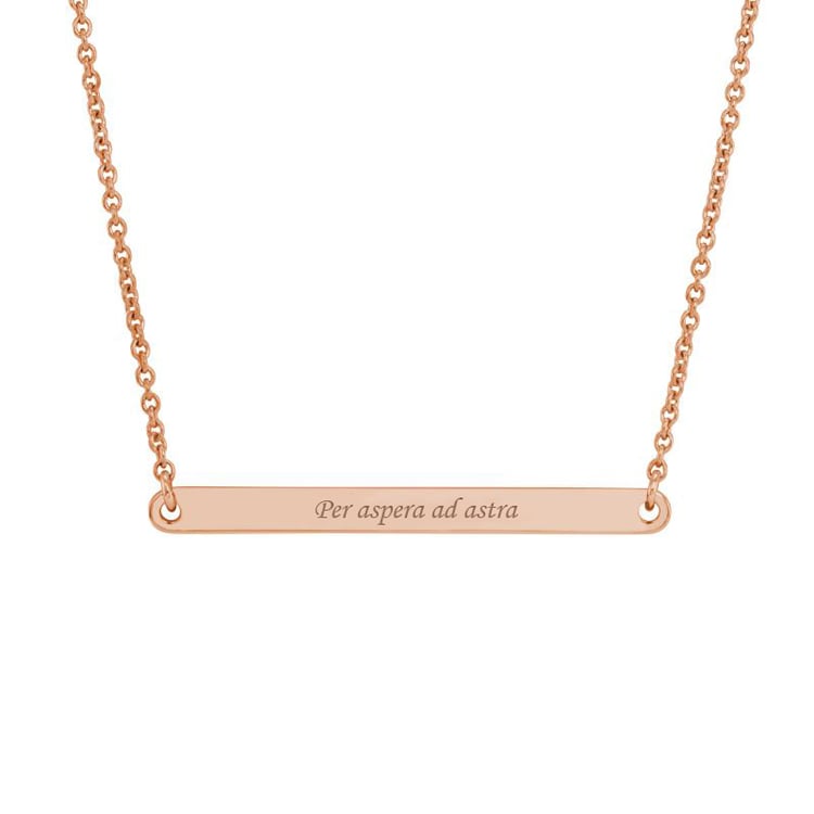 Zlatý náhrdelník s nápisom 20904