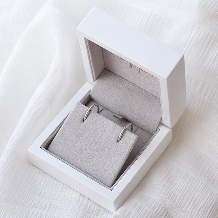 Krúžky z bieleho zlata 67734