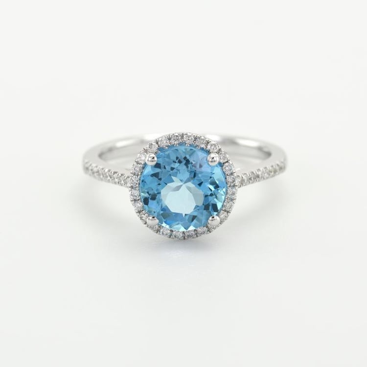 Zlatý prsteň s topásom 7653