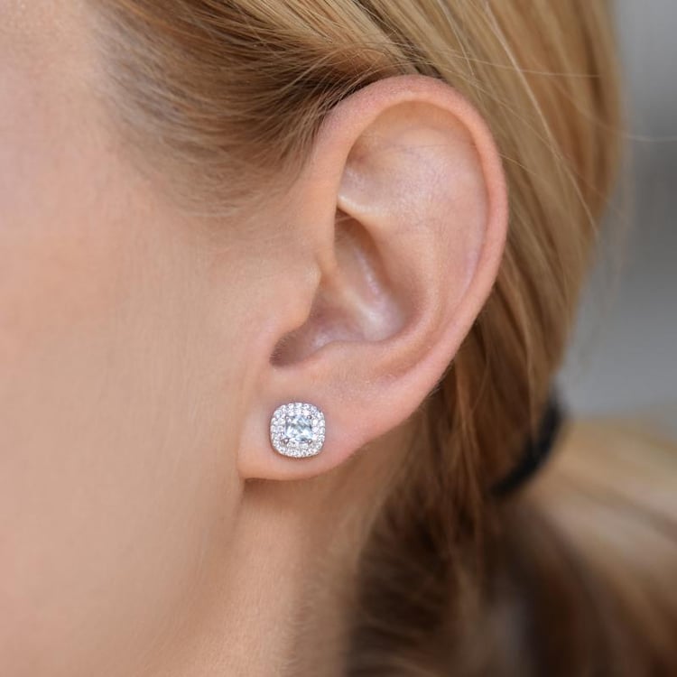 Náušnice s akvamarínmi 23321