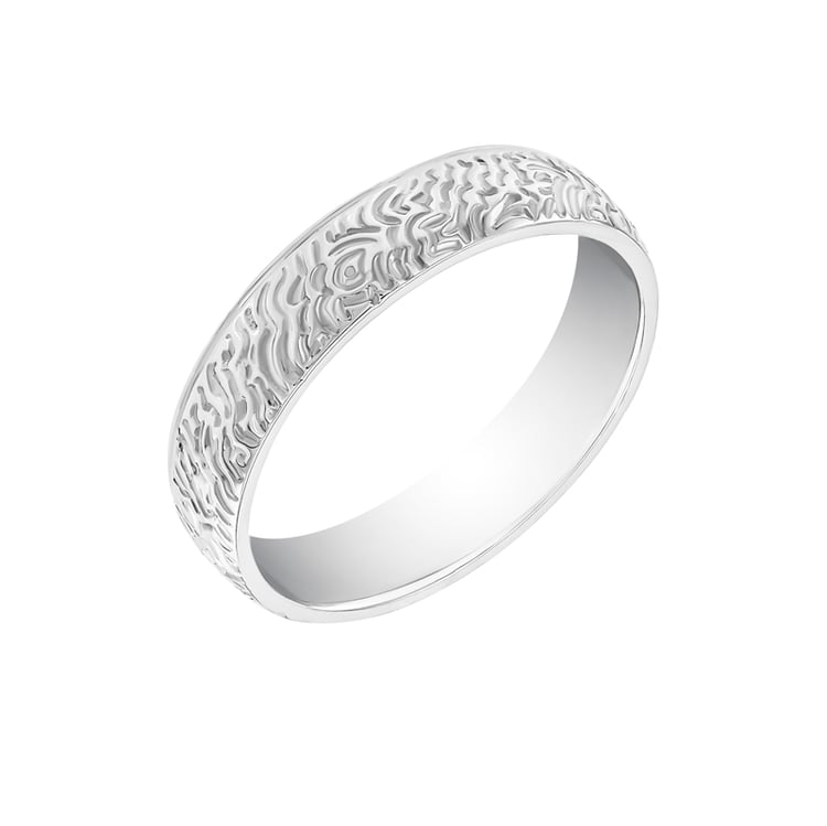 Dámská svadobná obrúčka s reliéfom 33652