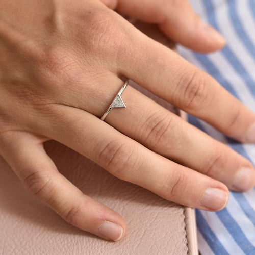 Zlatý zásnubný set prsteňov s diamantom Frale