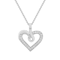 Srdiečko zo zlata s diamantmi v prívesku Letty