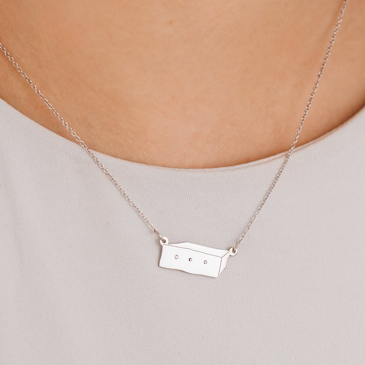 Strieborný náhrdelník s krabicou Malý princ 157458