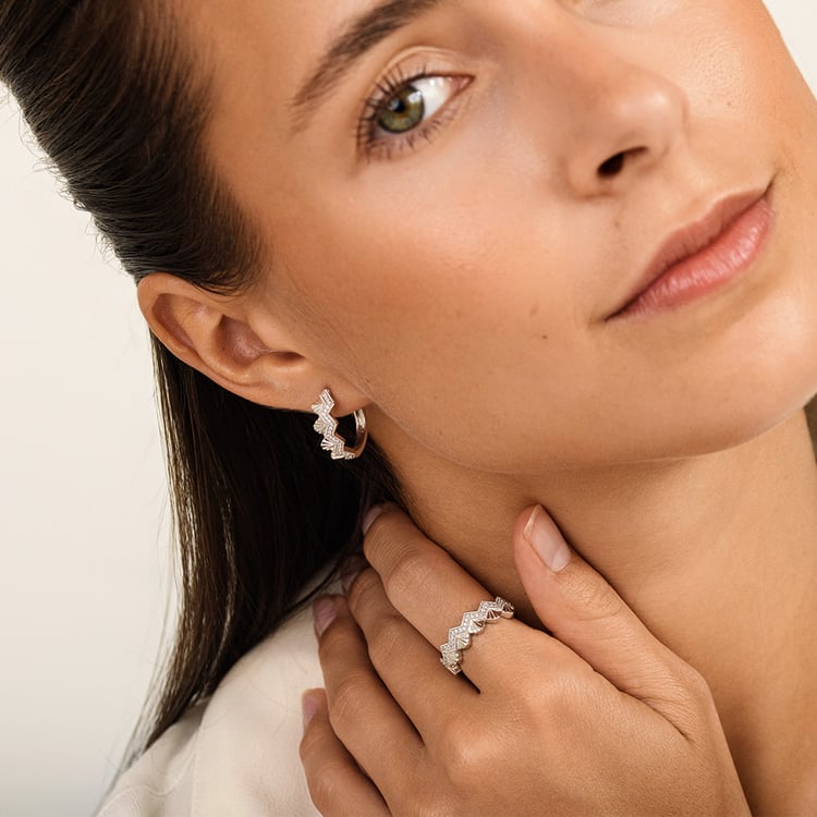 Moderný zlatý prsteň s lab-grown diamantmi Peder 162741