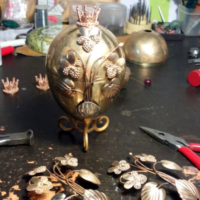 Vajíčka vykládaná kvety