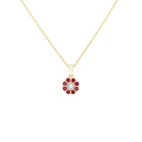 Prívesok s rubíny a diamantmi Gocha