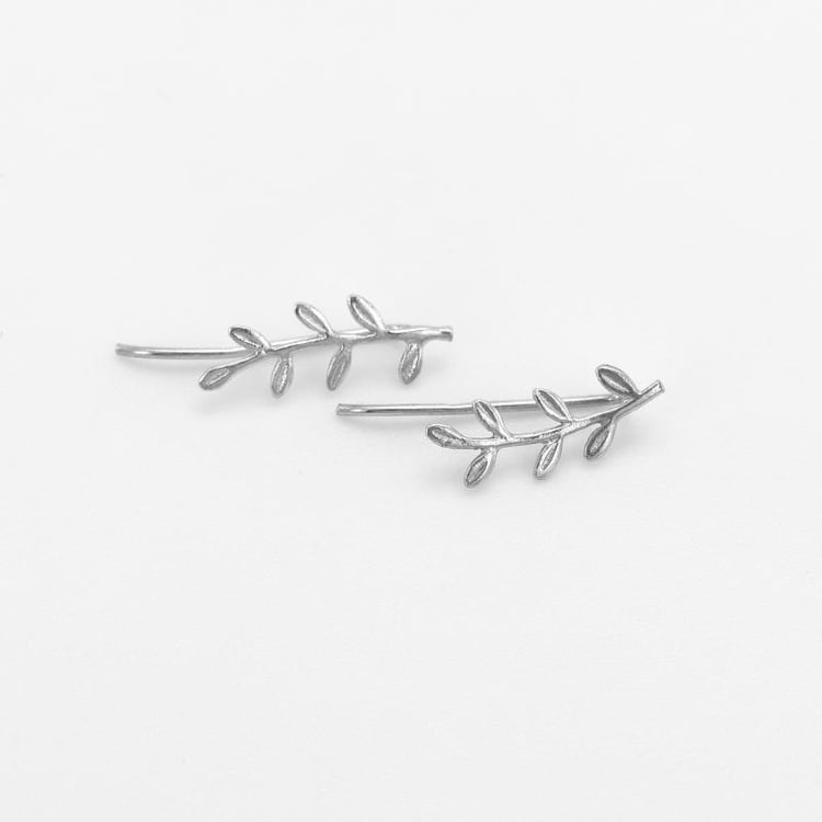 Náušnice ear climber zo striebra 46734