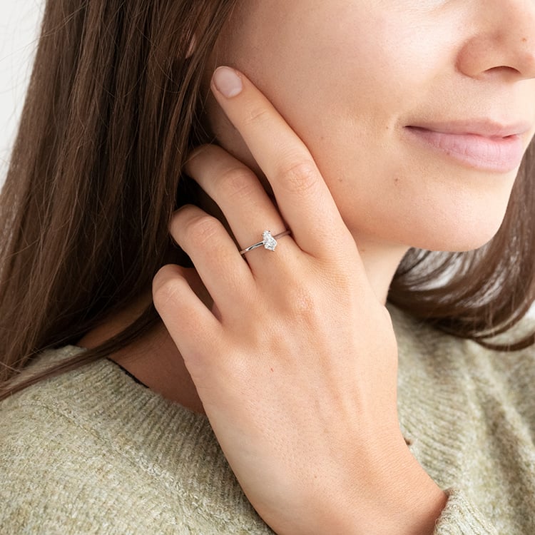 Zásnubný prsteň s 0.7ct IGI certifikovaným lab-grown diamantom Milana 170154