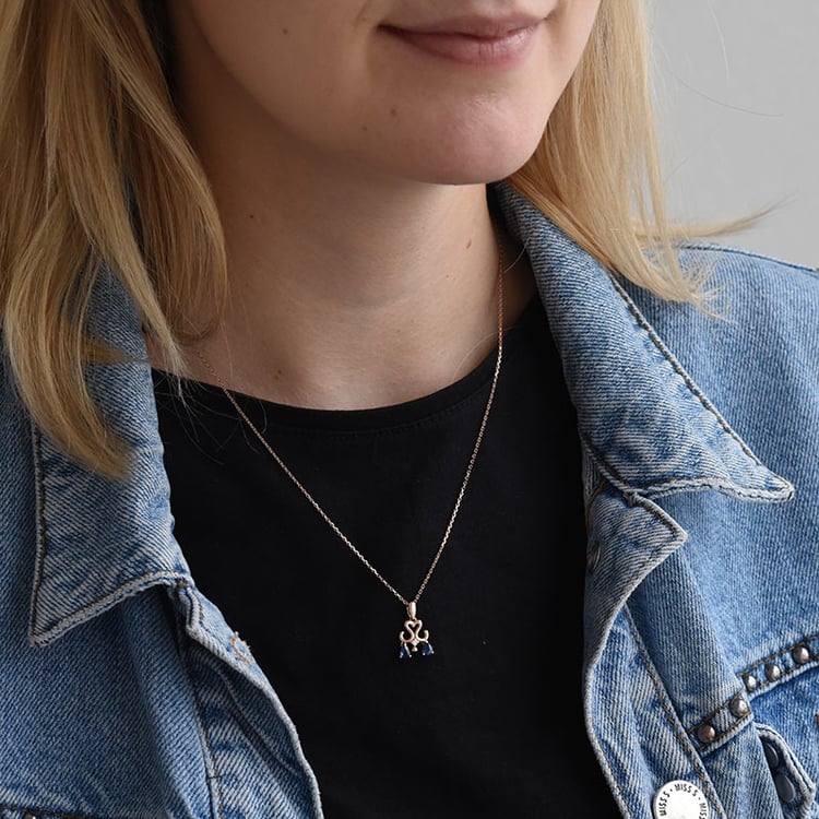 Zafírový náhrdelník 69749