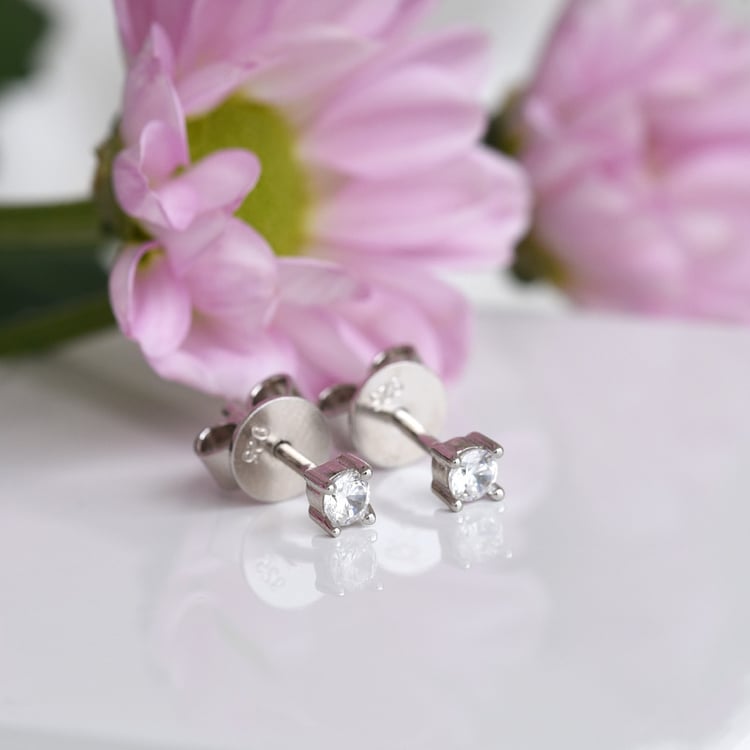 Strieborné náušnice 2v1 s perlami 83579