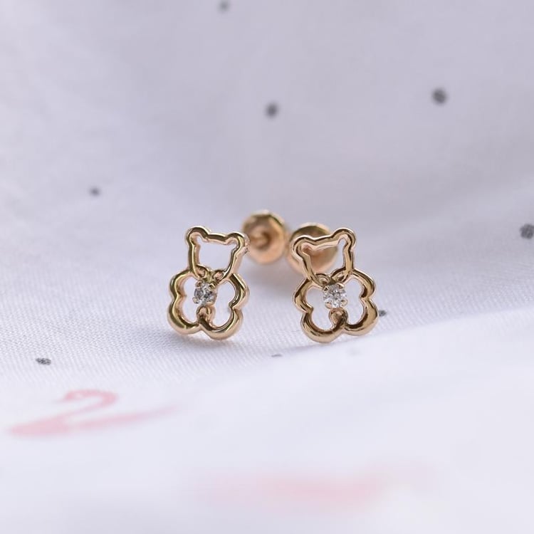 Zlaté detské náušnice 40331