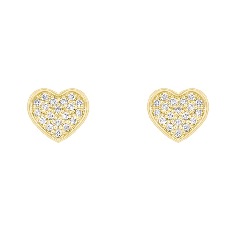 Diamantové zlaté náušnice 11658