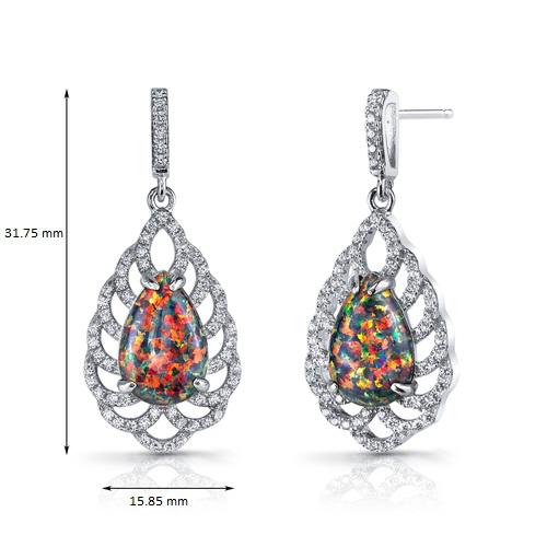 Náušnice s opálmi Rinie 8249