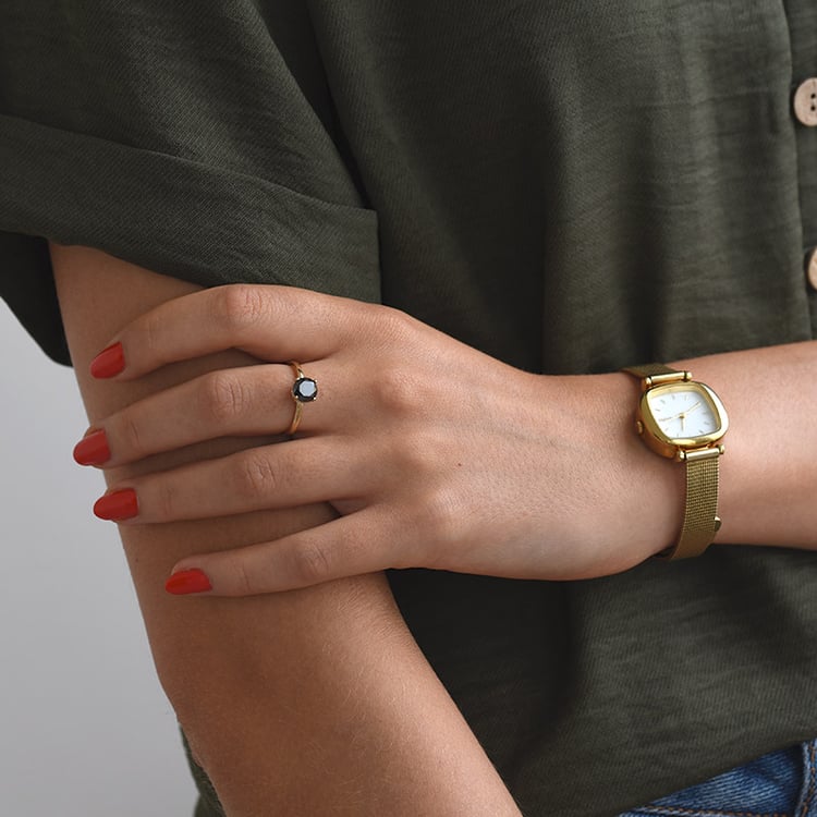 Prsteň zo žltého zlata 72236