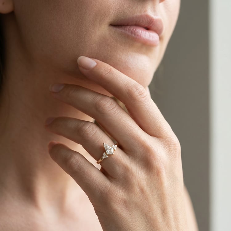 Prsteň  s 0.57ct IGI certifikovaným lab-grown diamantom Floki 171415