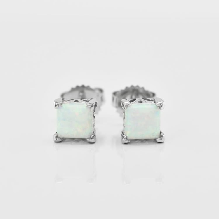 Opálové strieborné náušnice 17907