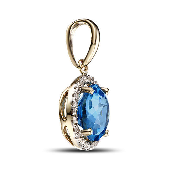 Topásový náhrdelník zo zlata Akela 5655