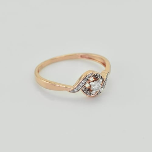Strieborný prsteň s lab-grown diamantmi Krell