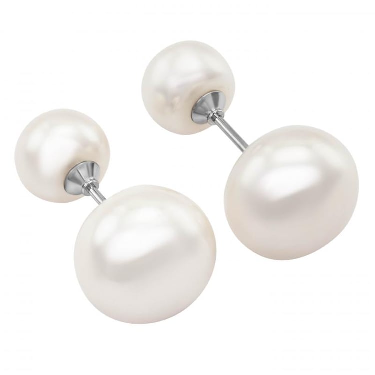 Strieborné náušnice s perlami Dolores