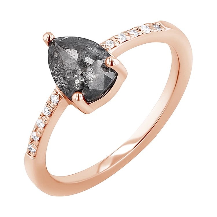 Set prsteňov so salt and pepper diamantom a lab-grown diamantmi Munro 126889