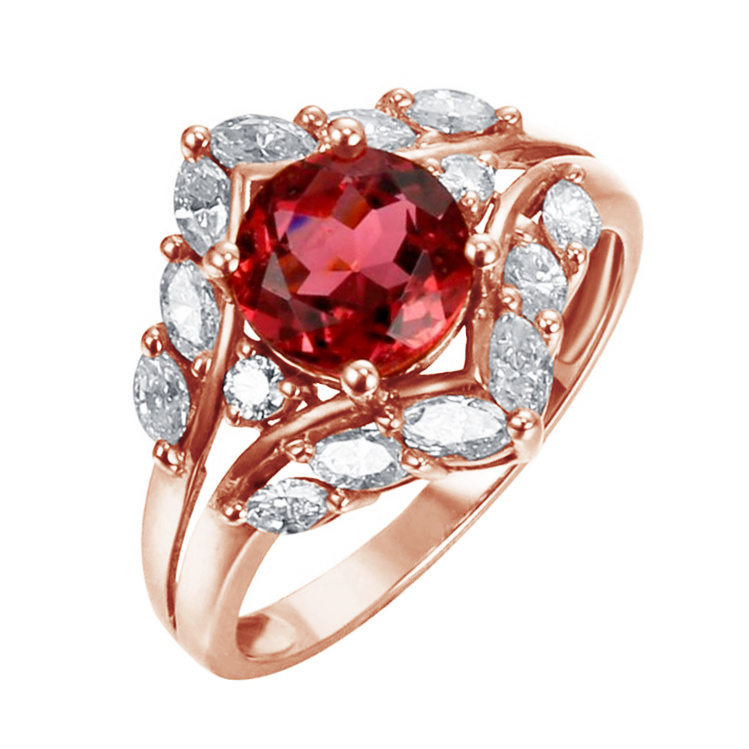 Elegantný prsteň s turmalínom Ceara