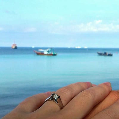 Zásnubný prsteň v Thajsku