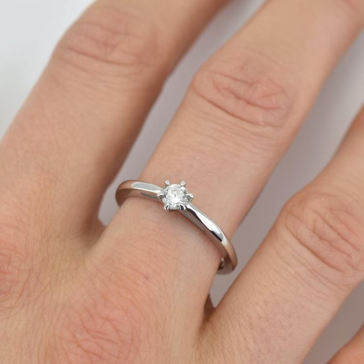 Zlatý prsteň s certifikovaným diamantom Oria 15534