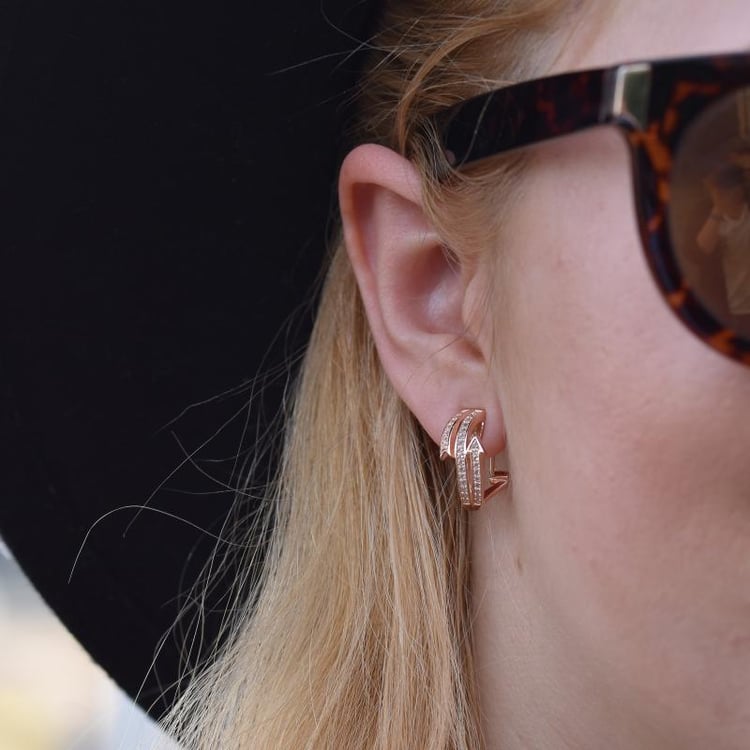 Pozlátené náušnice 14041