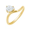 Elegantný zásnubný prsteň zo zlata