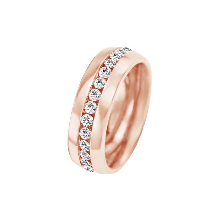 Zlaté svadobné prstene s diamantmi Elgie 96318