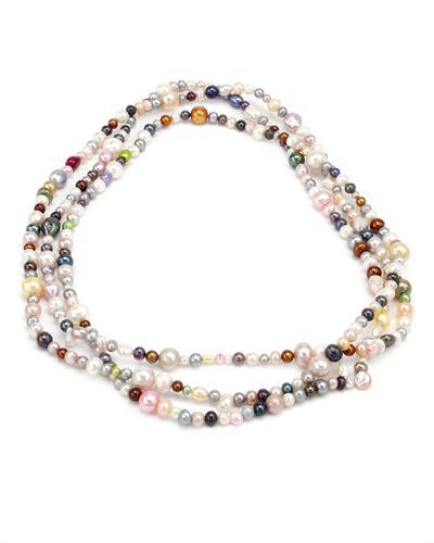 Perlový náhrdelník viacfarebný 765