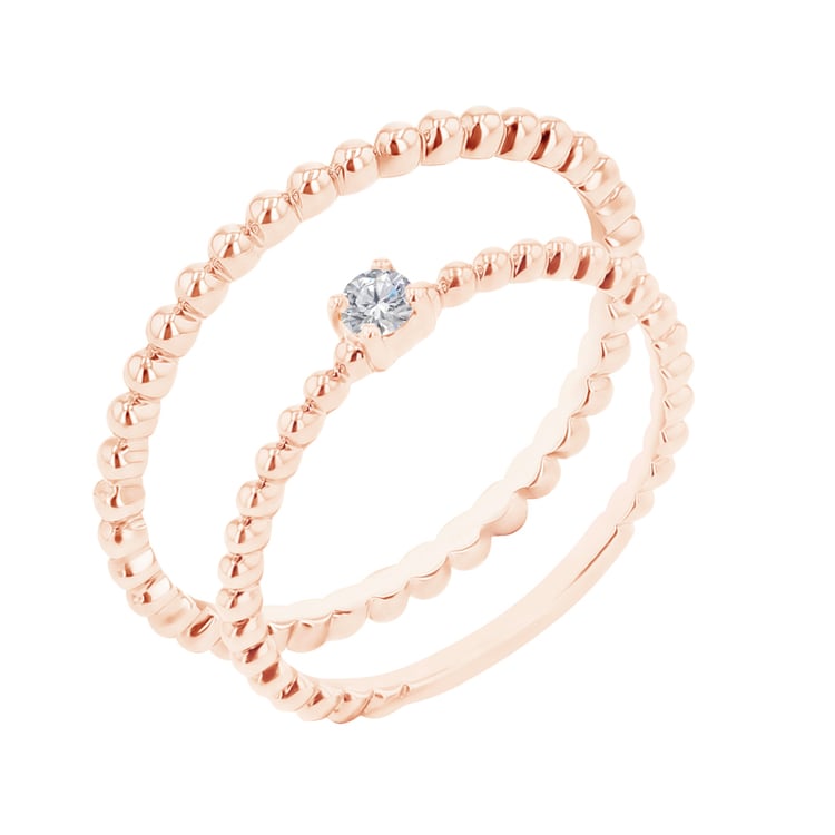 Set guličkových prsteňov s diamantom Cortes 106536