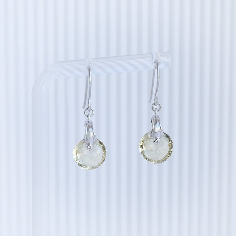 Náušnice s quartzom 96433