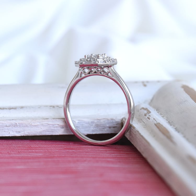 Halo prsteň zo zlata 85281