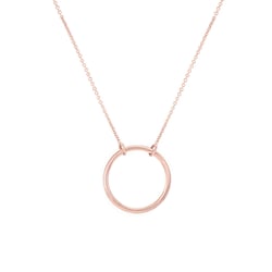 Zlatý náhrdelník minimalistického tvaru Karma