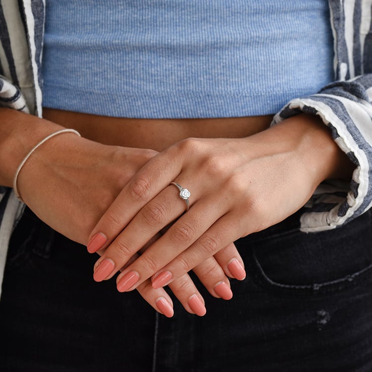 Diamantový prsteň zo zlata 85950