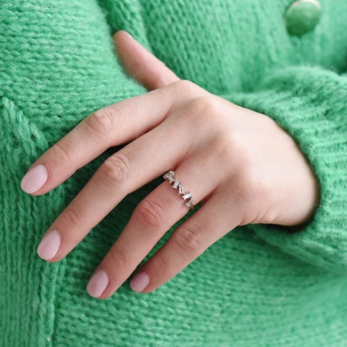 Minimalistický prsteň s lab-grown diamantmi Kunar