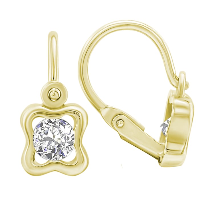 Zlaté náušnice pre deti 145291