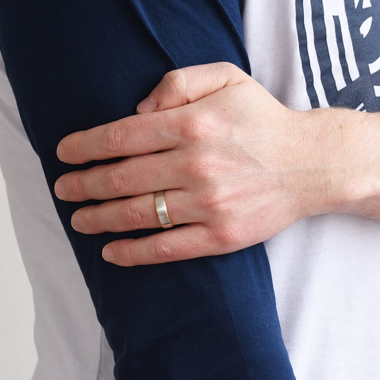 Pánský snubný prsteň zo zlata 76981