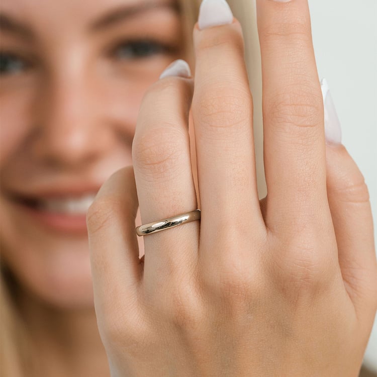 Komfortné svadobné obrúčky z orieškového zlata Ygyn 166271