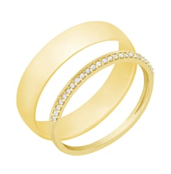 Eternity obrúčka s lab-grown diamantmi a pánsky komfortný Raihan