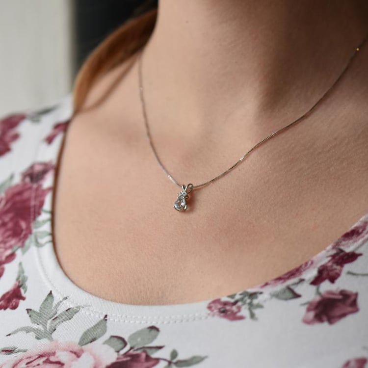 Náhrdelník s akvamarínom 16131