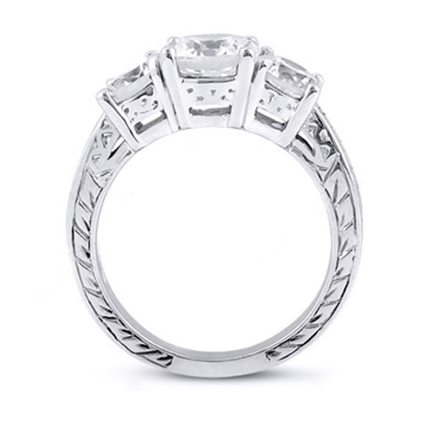 Zlatý zásnubný prsteň s diamantmi Jamila 53425