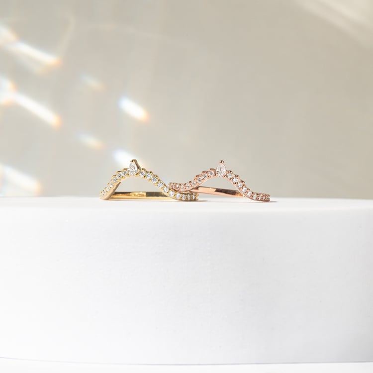 Vykrojený eternity prsteň s lab-grown diamantmi Ferb 141468