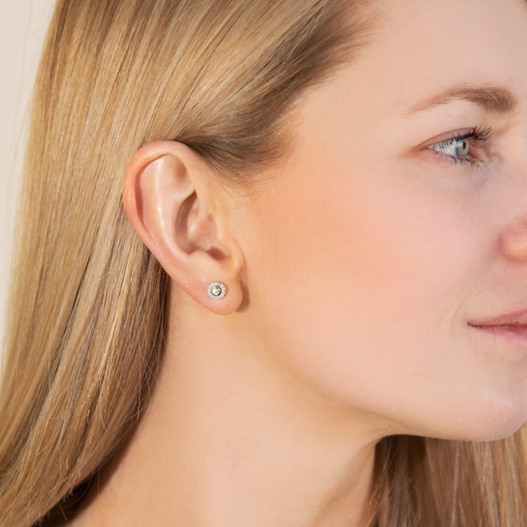 Náušnice 2v1 s lab-grown diamantmi Marisa 99184