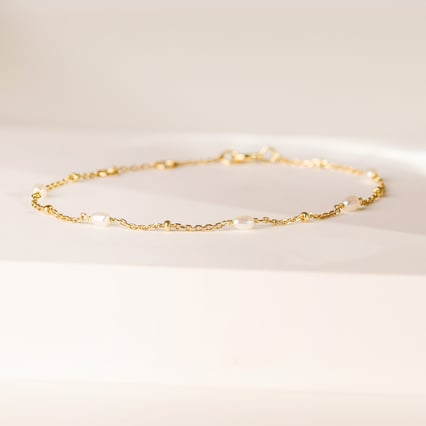 Strieborný náramok s perlami Giuletta