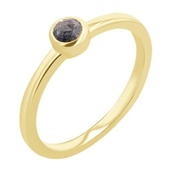 Zlatý prsteň so salt and pepper diamantom Kathleen