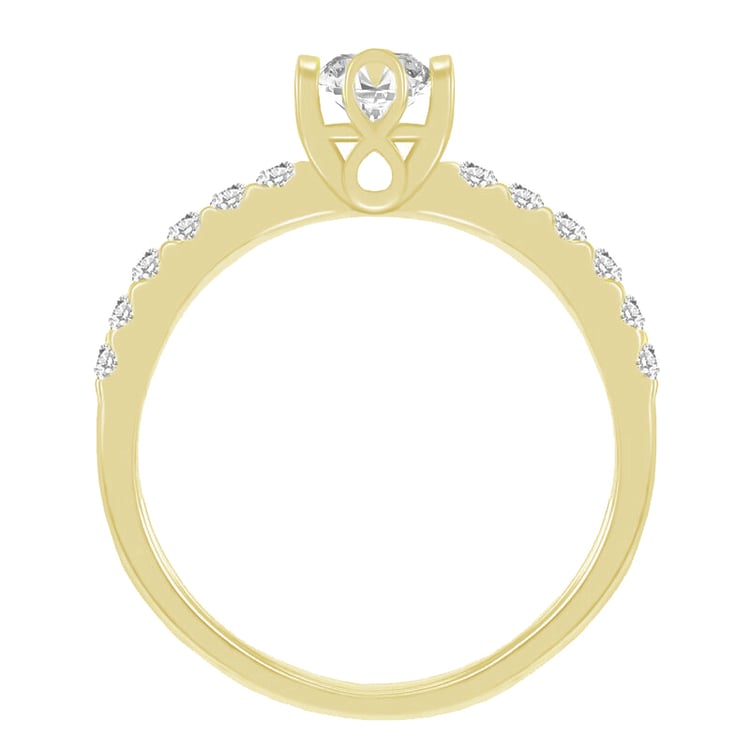 Zlatá obrúčka s diamantmi 42199