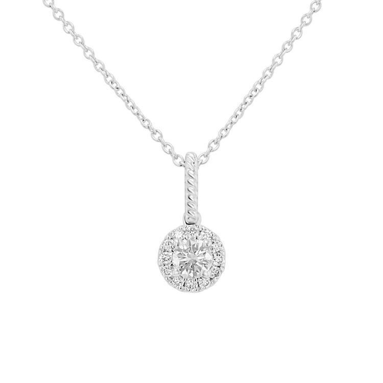 Romantický prívesok s lab-grown diamantmi Danny 171374
